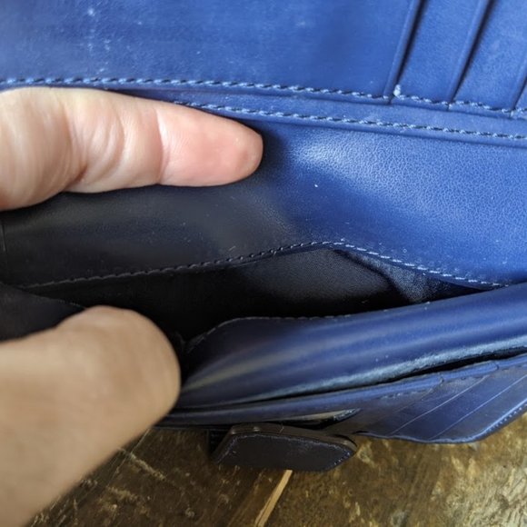 Navy Blue Coach Wallet - Picture 4 of 8
